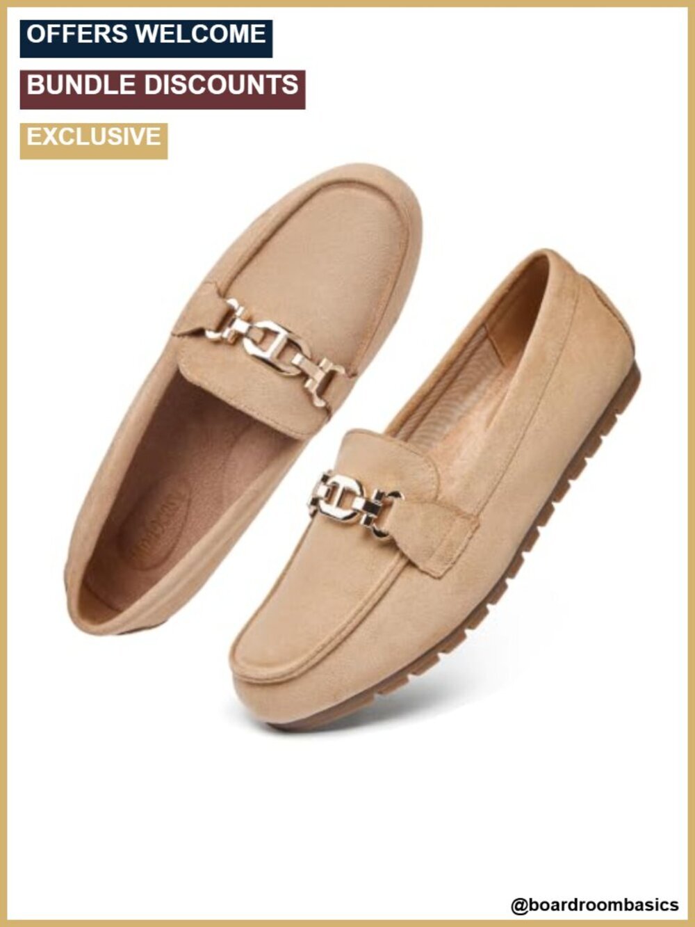 Comfortable Penny Slip-On Work Walking Flats | Lightweight Cushioned Loafers